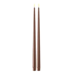 LED shiny dinner 2,2x28 cm 2 stk mokka