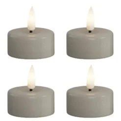 LED telys 3,5 x 4 cm 4 stk sand