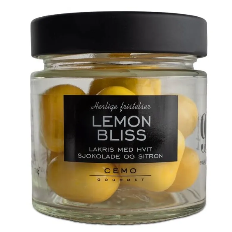 Lemon Bliss lakris med hvit sjokolade og sitron