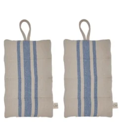 Linu gryteklut 22x14 cm 2 stk blue
