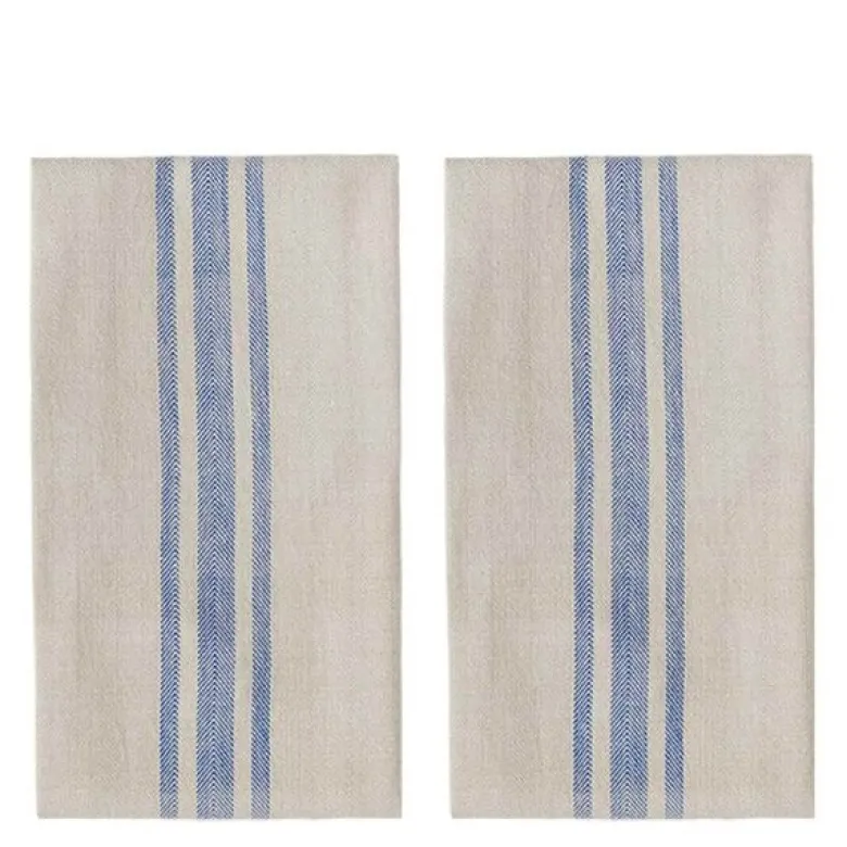 Linu kjøkkenhåndkle 70x50 cm 2 stk blue