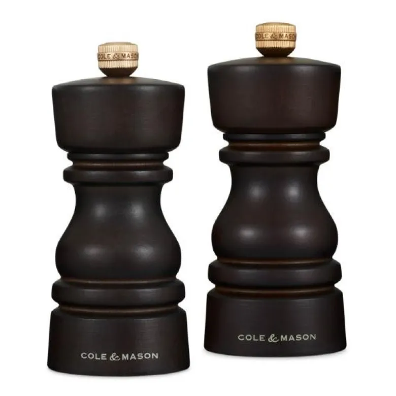 London salt- og pepperkvern 13 cm 2 stk brun