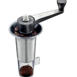 Lorenzo manuell kaffekvern stål/svart
