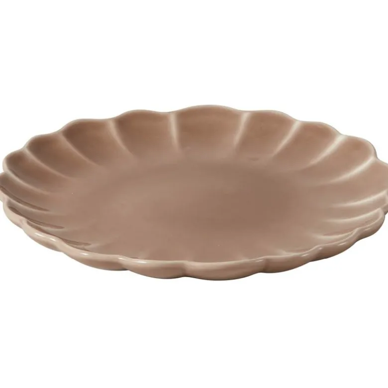 Lotus tallerken 27 cm brun