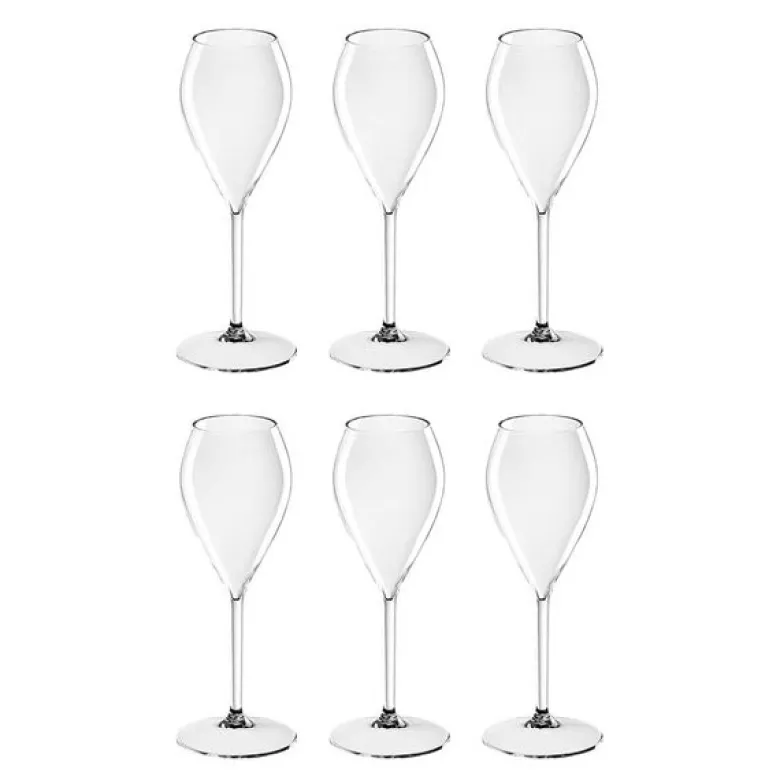 Lounge champagneglass 24 cl 6 stk tritanplast