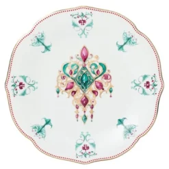 Lucia asjett 17 cm hvit/rød/grønn