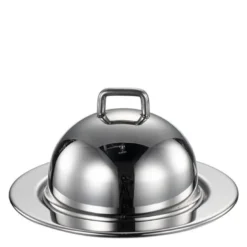 Lundi mini serveringsklokke blank