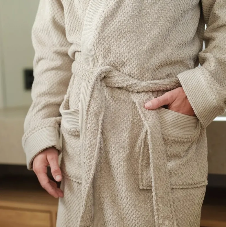 Luno morgenkåpe herre L/XL beige