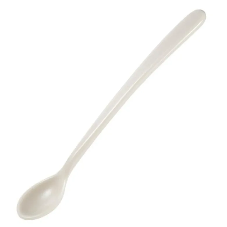 Lun skje 17 cm beige