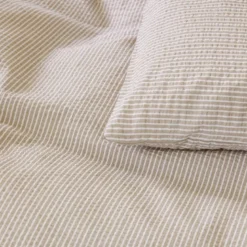 Lykke krepp sengesett 140x200 cm muldvarp