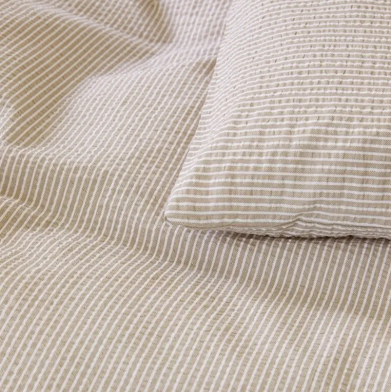 Lykke krepp sengesett 140x200 cm muldvarp