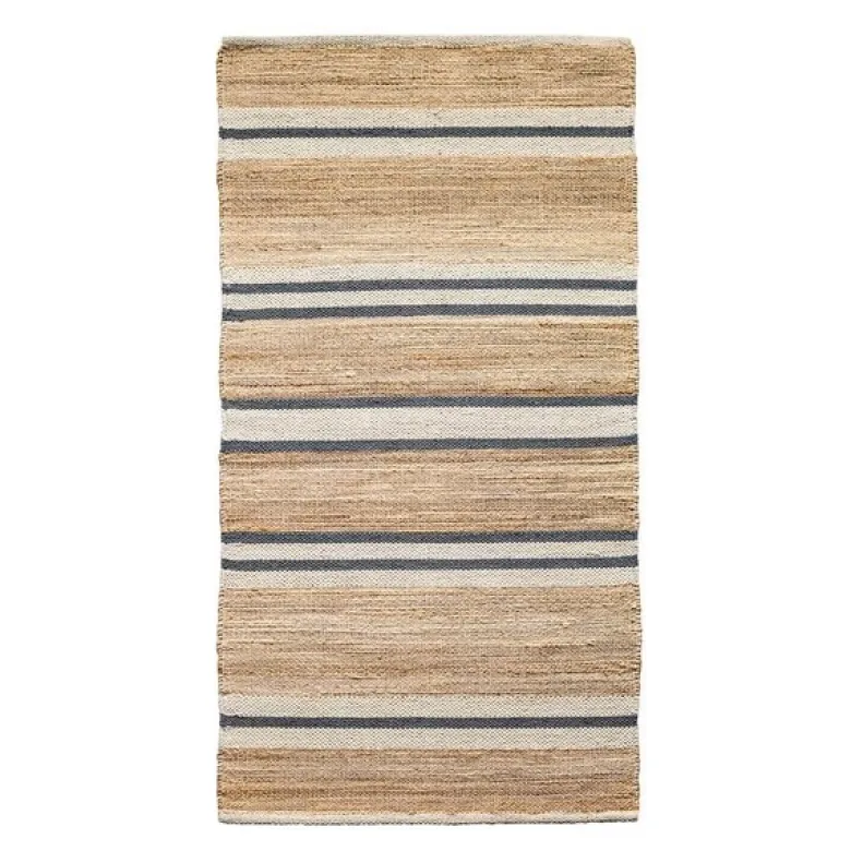 Lyon jute gulvløper 70x140 cm natur blå