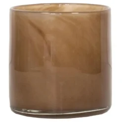 Lyric lyslykt 8x8 cm brown