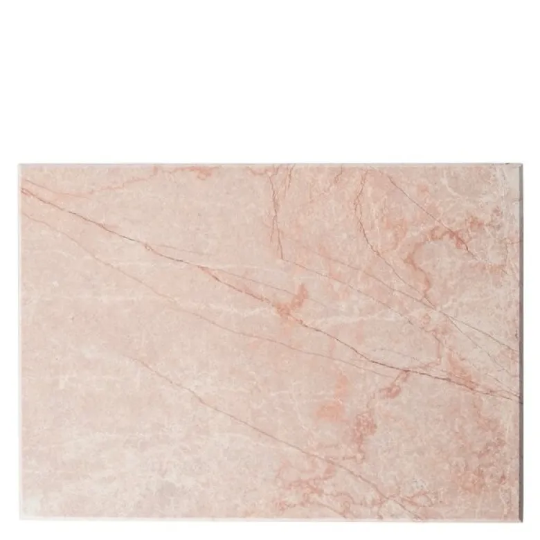 Marmor serveringsbrett 30x21 cm rosa