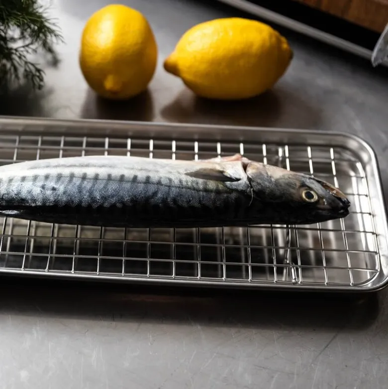 Mathias Dahlgren gastrobrett med rist 4 deler rustfri