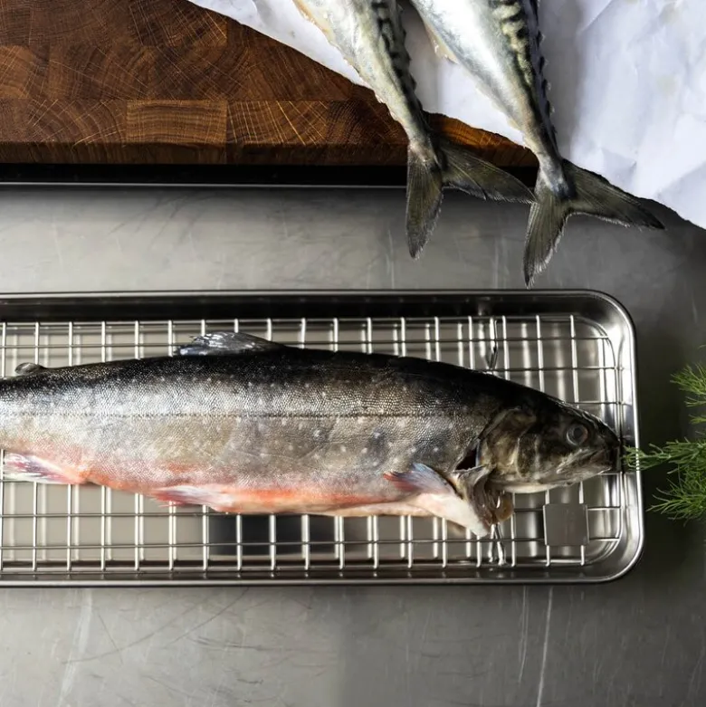Mathias Dahlgren gastrobrett med rist 38x14 cm rustfri