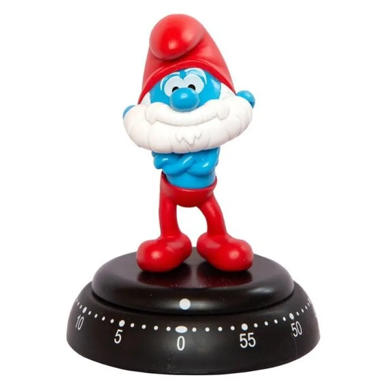 Mekanisk timer Gammelsmurf blå