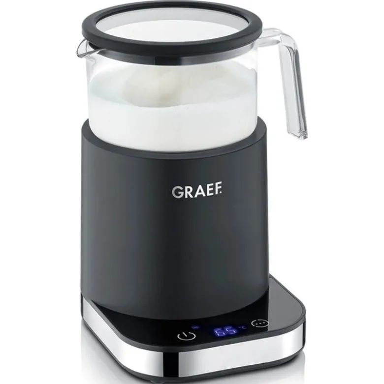 Melkeskummer med uttakbar glassbeholder 400 ml svart