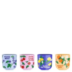Mercato Della Frutta kopp 7 cl 4 stk multi