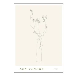 Mie & Him poster 30x40 cm les fleurs 02
