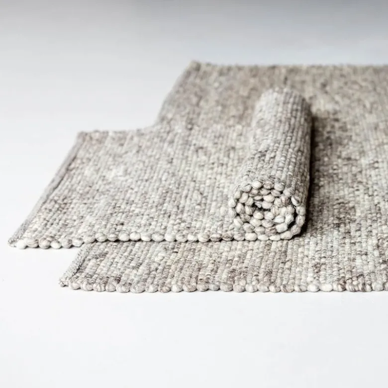 Milo ull gulvløper 70x230 cm melert gråbrun