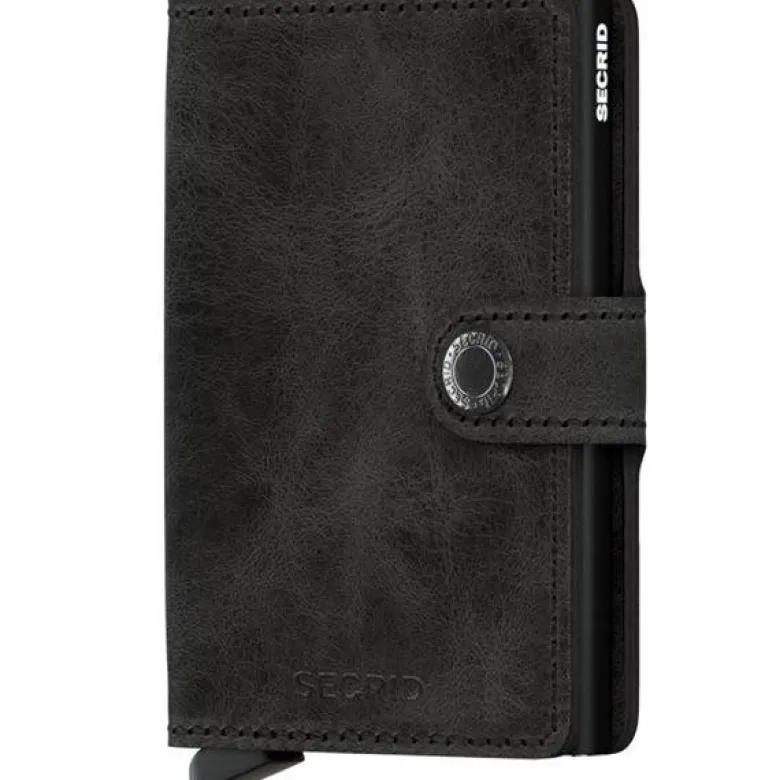 Miniwallet lommebok m/kortholder vintage svar