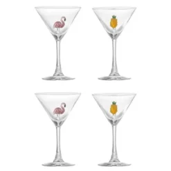 Misa cocktailglass 17cl 4 stk flamingo/ananas