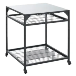 Modulbord til pizzaovn 80x80x90 cm svart