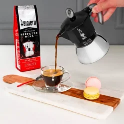 Moka induksjon espressokanne 6 kopper svart