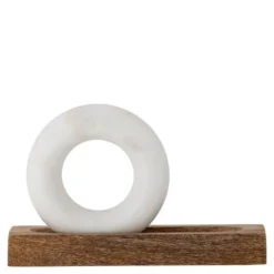 Morter og støter Manuella 2 stk 28x17x7 cm mangotre/marmor