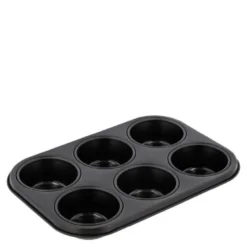 Muffinsform 6 stk 27x18,5x3 cm stål