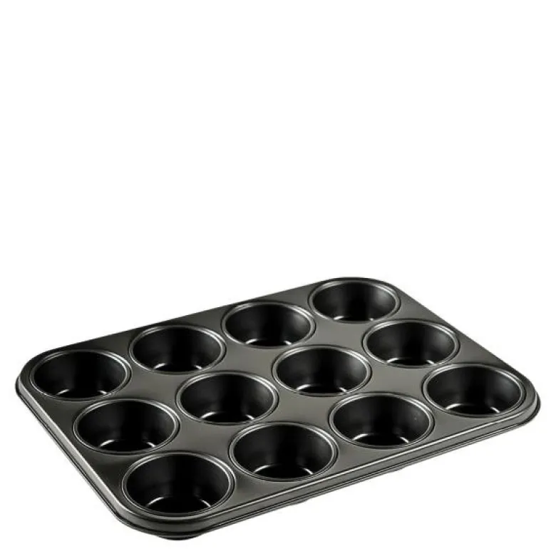 Muffinsform 12 stk 27x36x3 cm stål