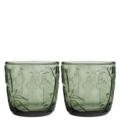 Mummi glass 28 cl 2 stk furugrønn
