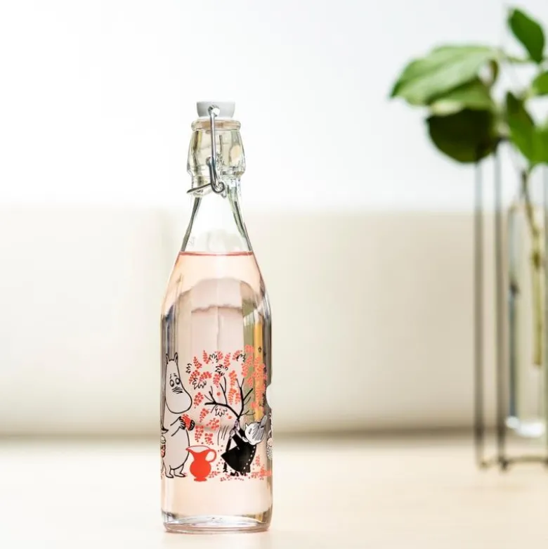 Mummi glassflaske med patentkork 0,5L bær