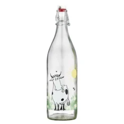 Mummi glassflaske med patentkork 1L eng