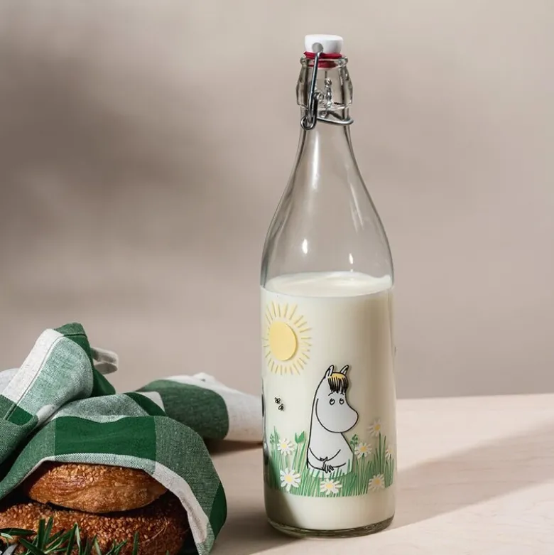 Mummi glassflaske med patentkork 1L eng