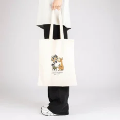 Mummi handlenett 38,5x42 cm Sniff med appelsiner beige
