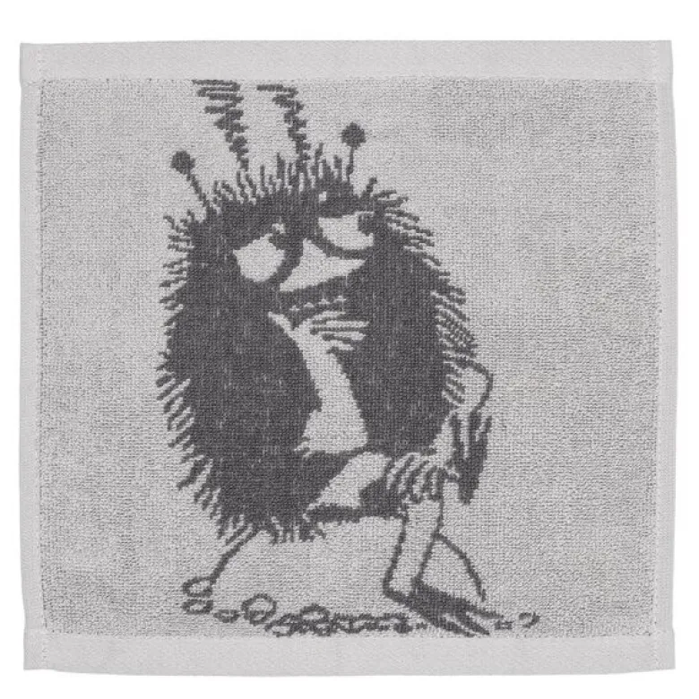 Mummi håndkle 25x25 cm Stinky grå