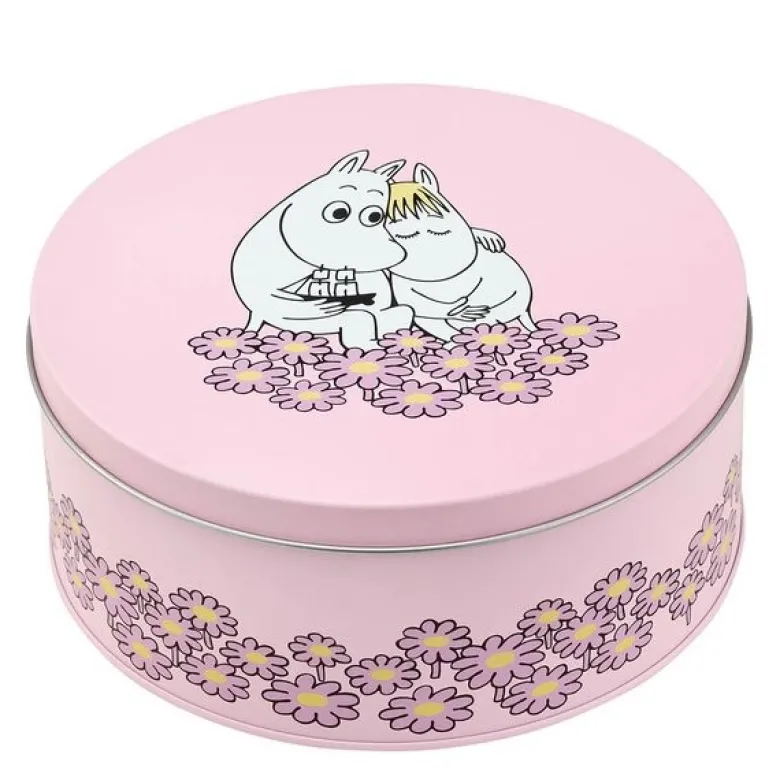 Mummi kakeboks 15x15 cm sammen rosa