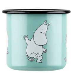 Mummikopp Emalje 37 cl Mummitrollet mint
