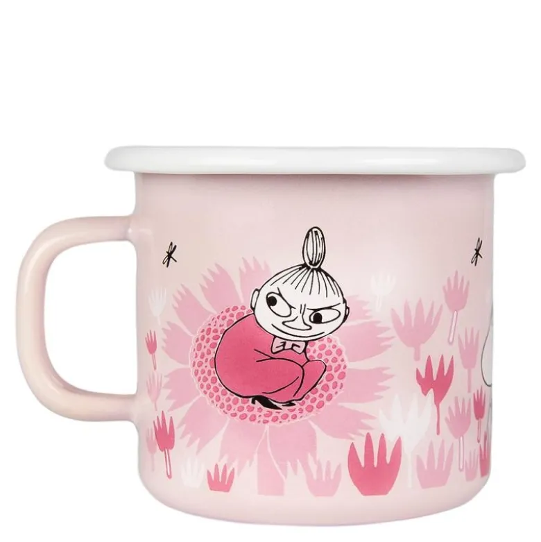 Mummikopp Emalje I hagen 25 cl rosa