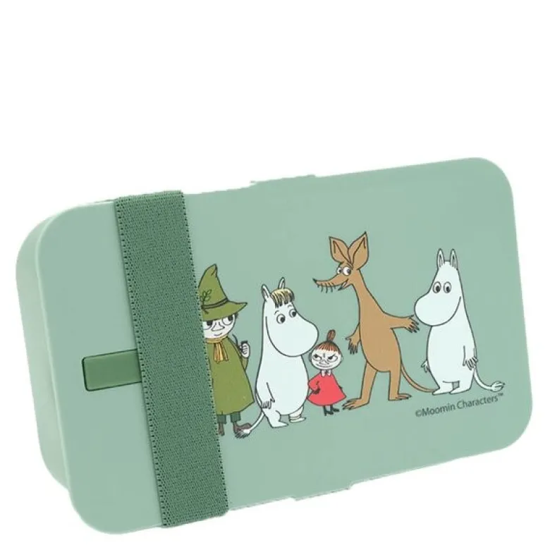 Mummi matboks 6x12x19 cm Familien grønn