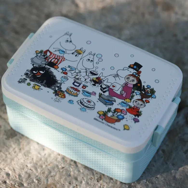 Mummi piknik matboks 18,5x12 cm blå