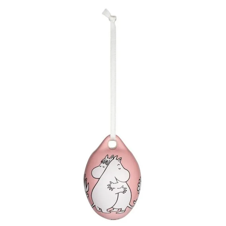 Mummi påskeegg 6,7 cm Kjærlighet rosa