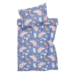 Mummi sengesett 85x125 cm Romeventyr blå