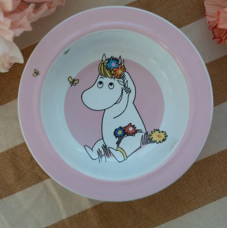 Mummi tallerken med sugekopp 15,5 cm Eng rosa
