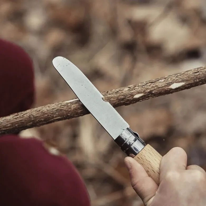 My first Opinel lommekniv 8 cm bøk m/beltehylster