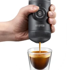 Nanopresso bærbar espressomaskin grå