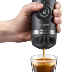 Nanopresso espressomaskin med NS adapter grå
