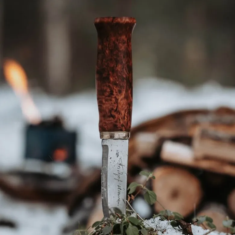 Nansen tollekniv 21 cm masurbjørk